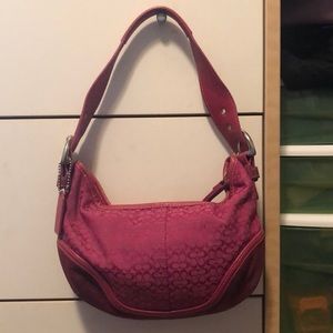 Hot pink Coach purse Authentic